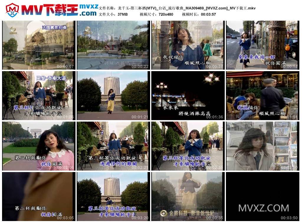 龙千玉-第三杯酒(MTV)_台语_流行歌曲_MA309469
